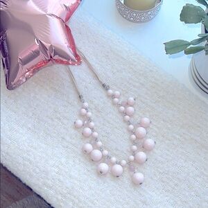 TALBOTS Baby-pink bauble necklace, Fun/flirty, Wear formal w/a dress, or w/jeans